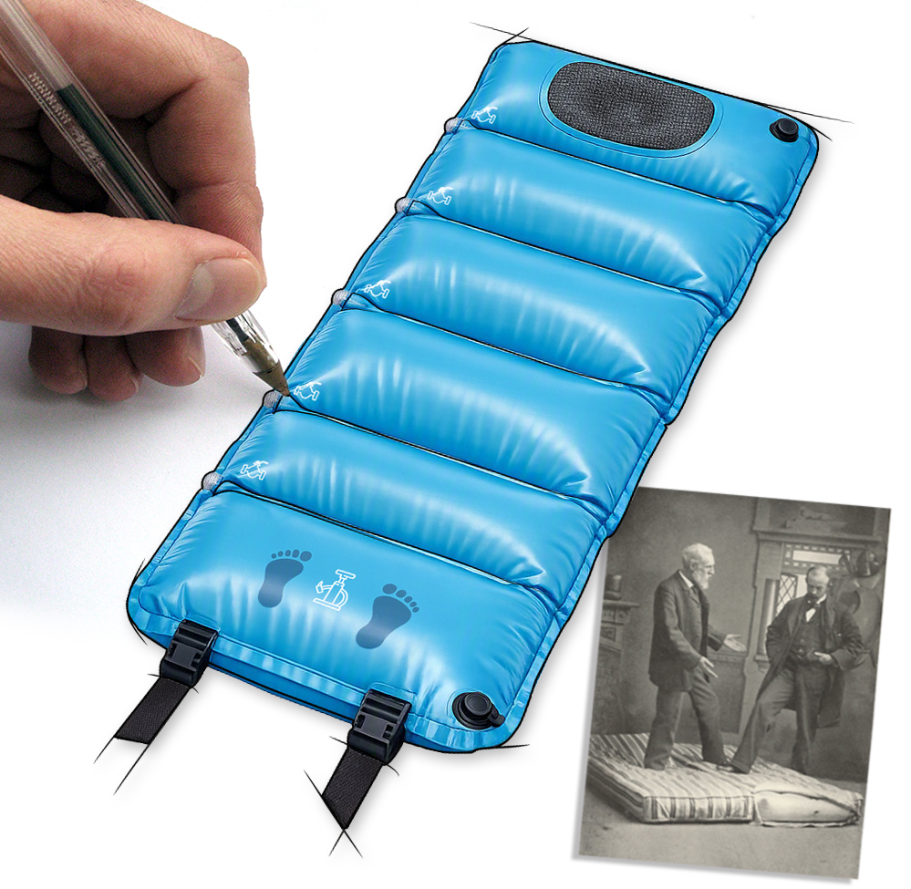 Le matelas gonflable